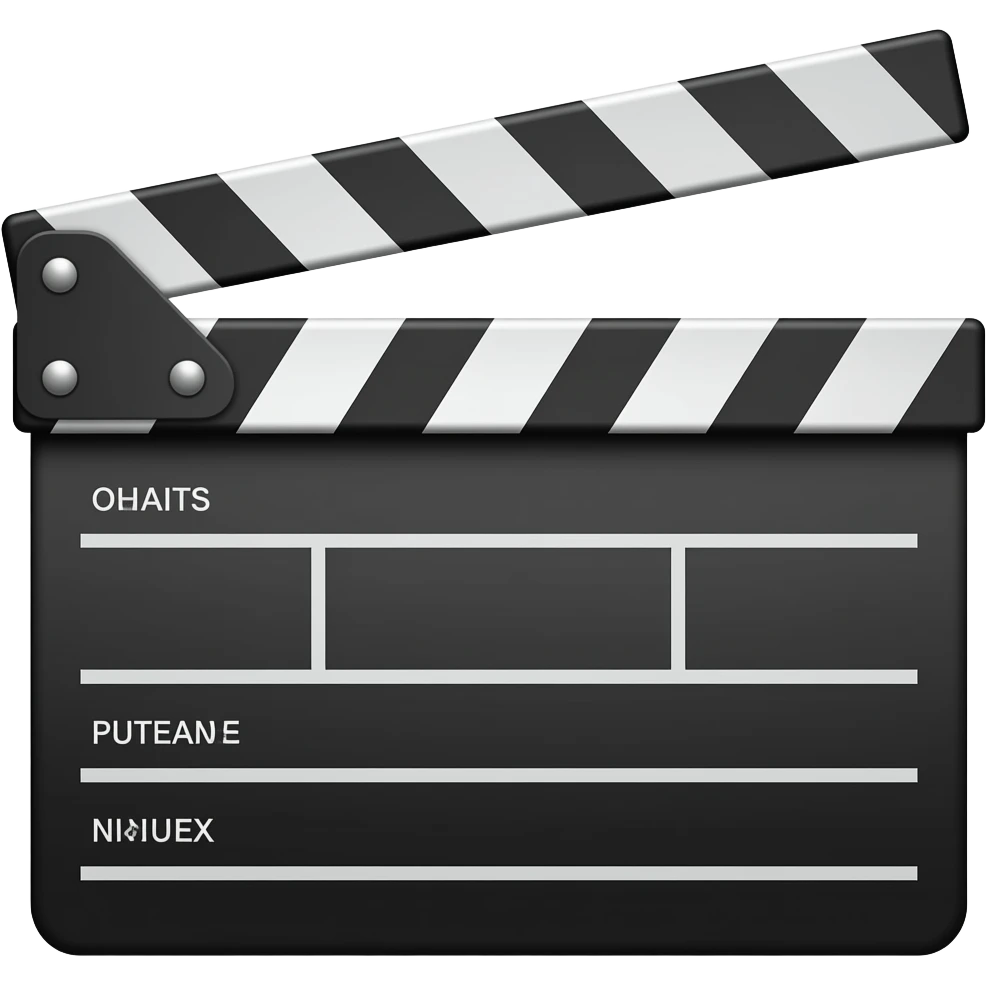 clapper board emoji
