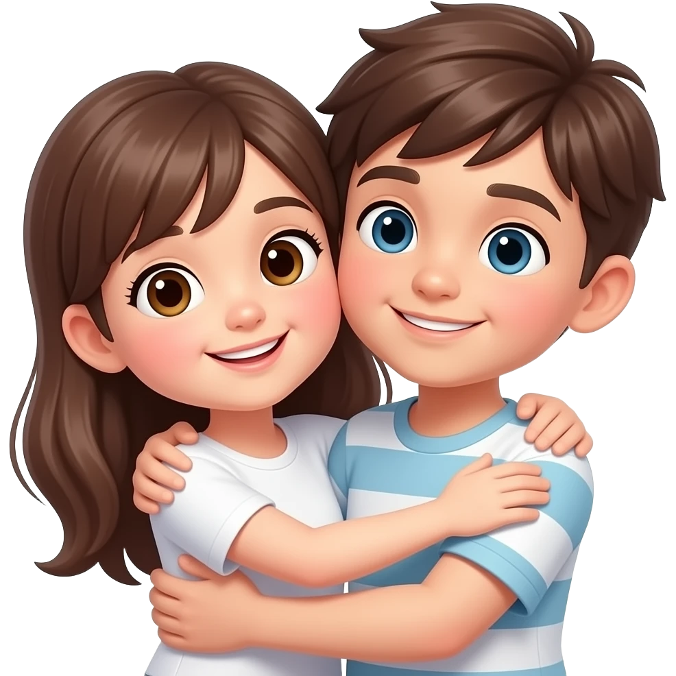 دختر و پسر در بغل هم emoji