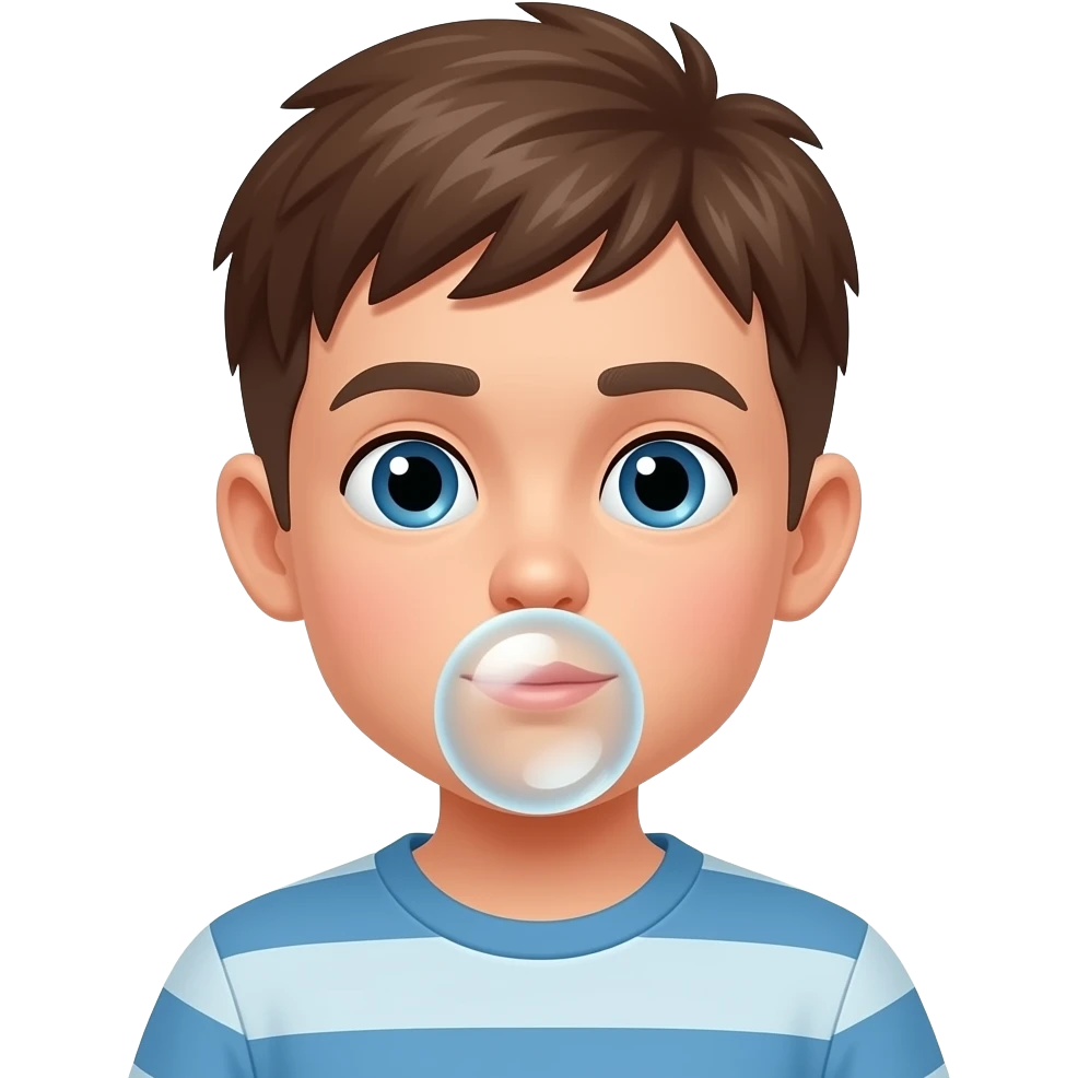 پسر بچه درحال پوف کردن در دستشویی emoji