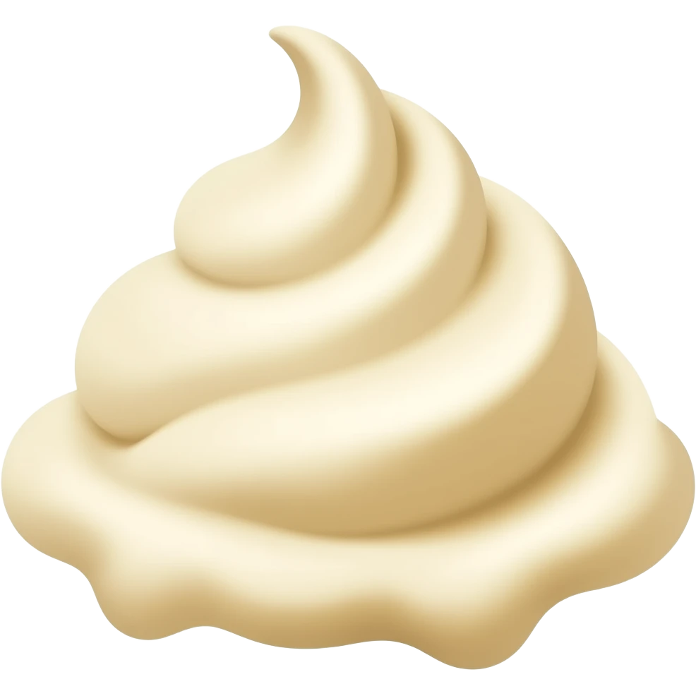 Scoops of Vanilla ice cream emoji