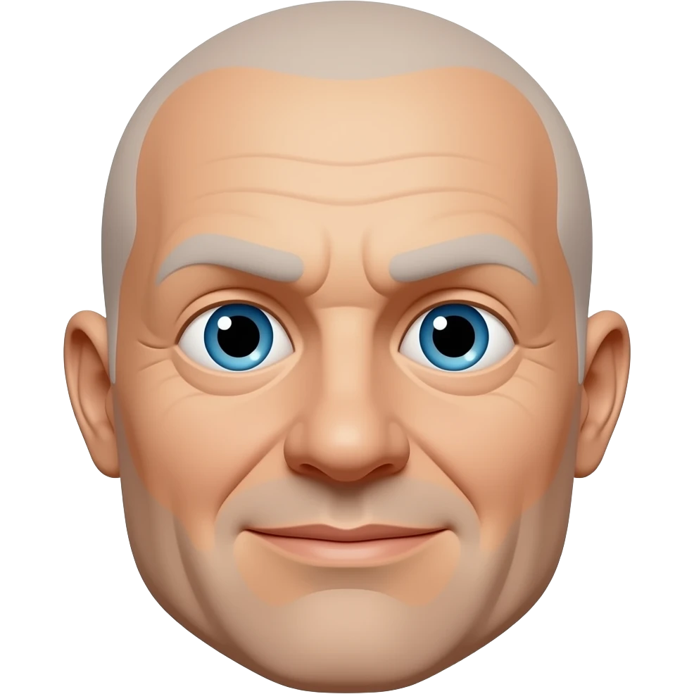 Distorted face emoji