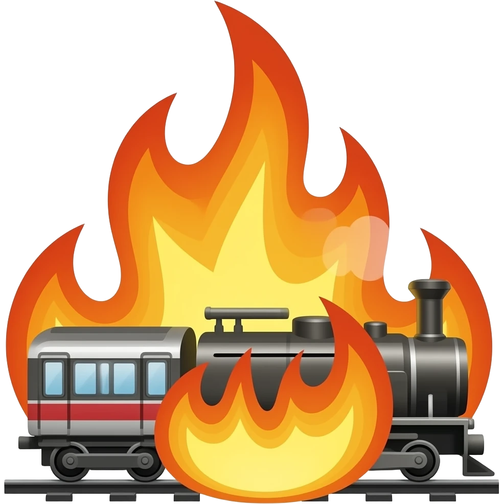 🚂🔥 emoji