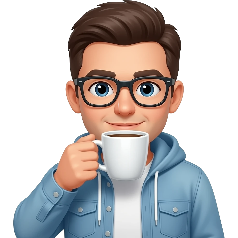 Drinking coffee emoji