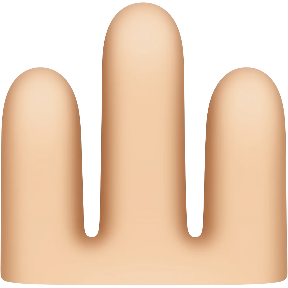 손가락 셋 emoji