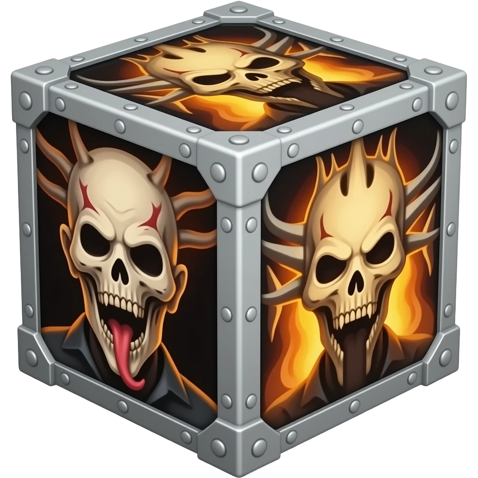 Hellraiser Puzzle Box, cube, emoji