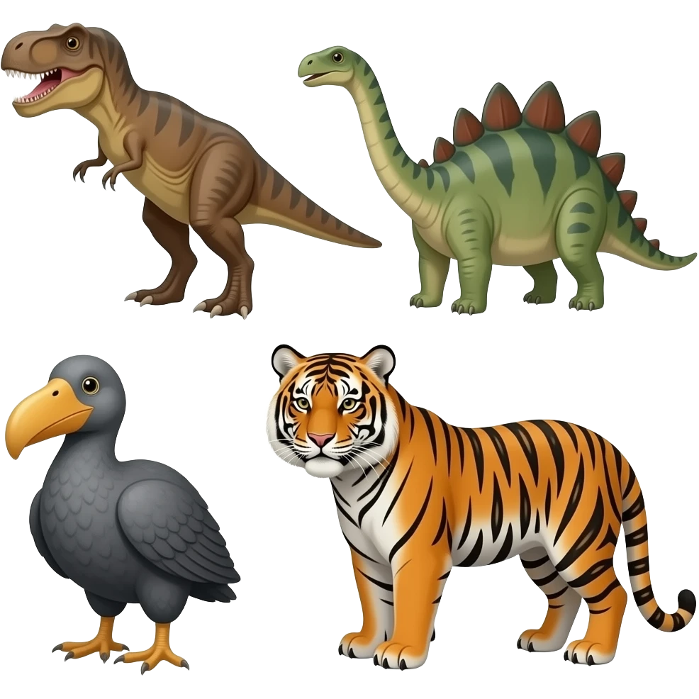 🦖🦕🦣🦤🐯 emoji