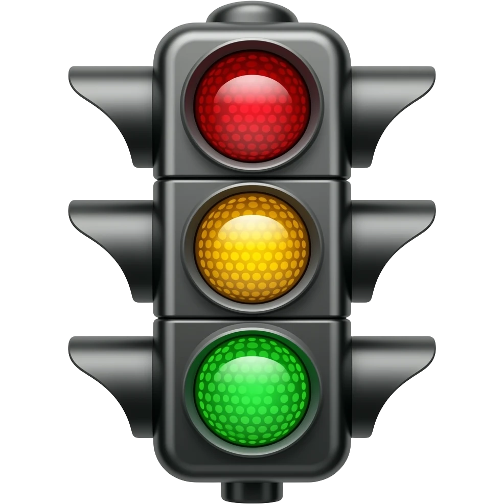 green traffic light emoji