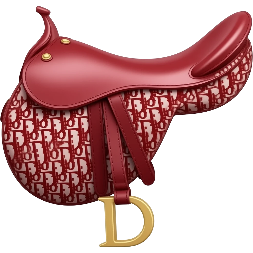 cherry red saddle dior bag emoji