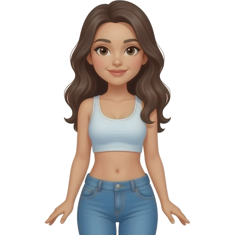 Let this person show her abs emoji