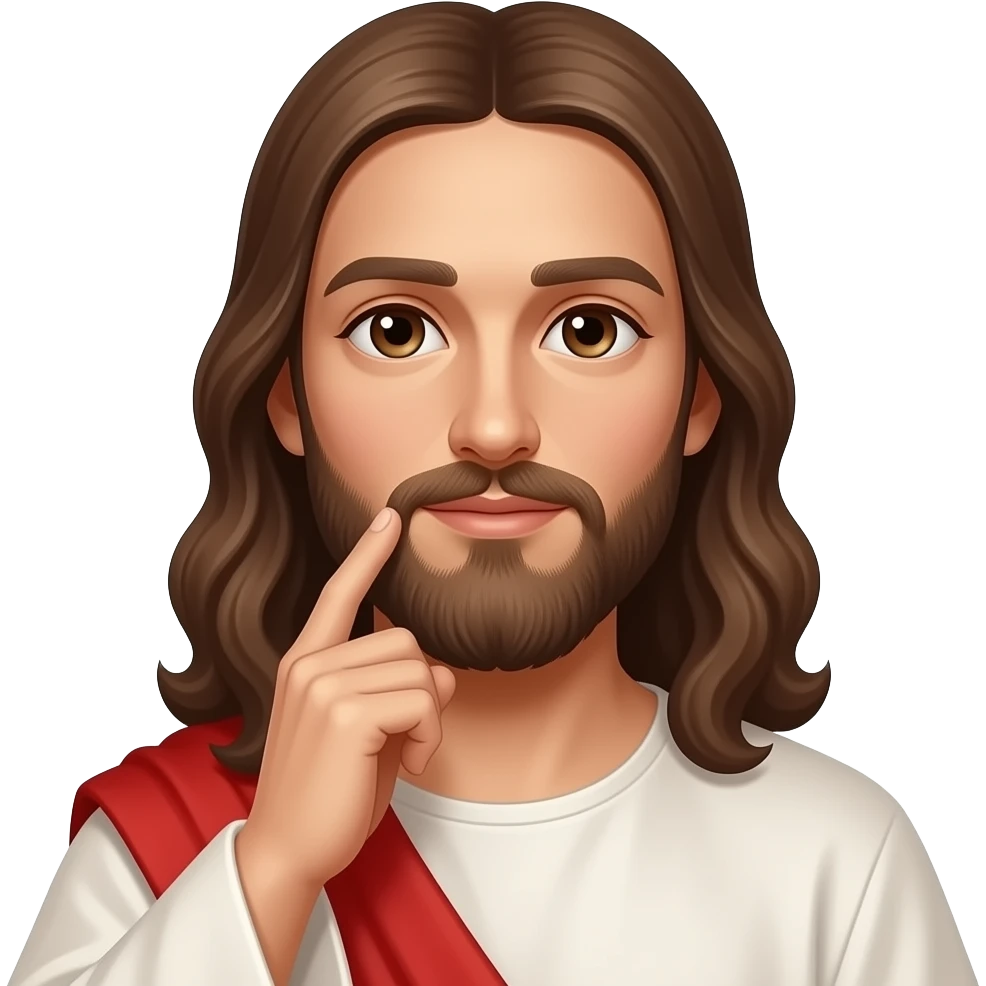 jesus thinking emoji