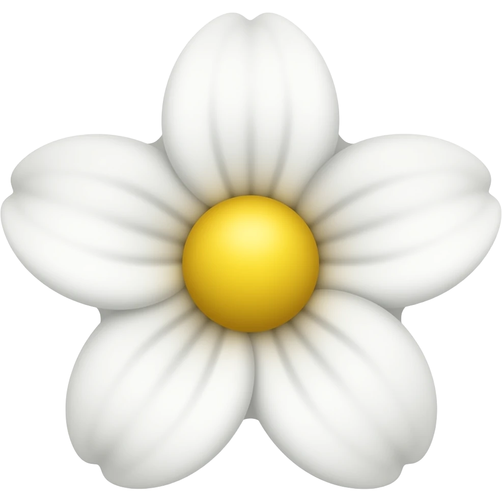 White flower chafa emoji