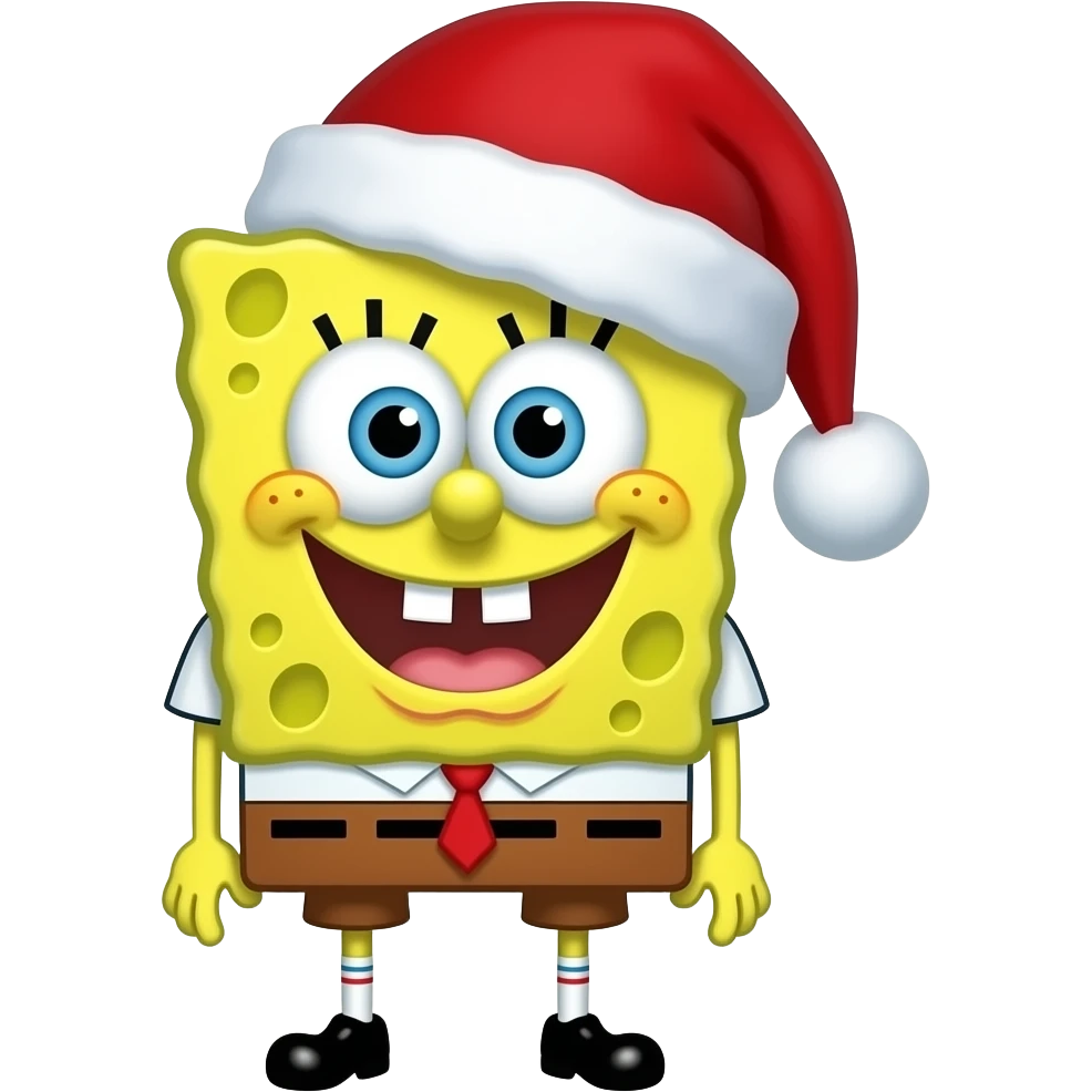 Christmas Spongebob emoji