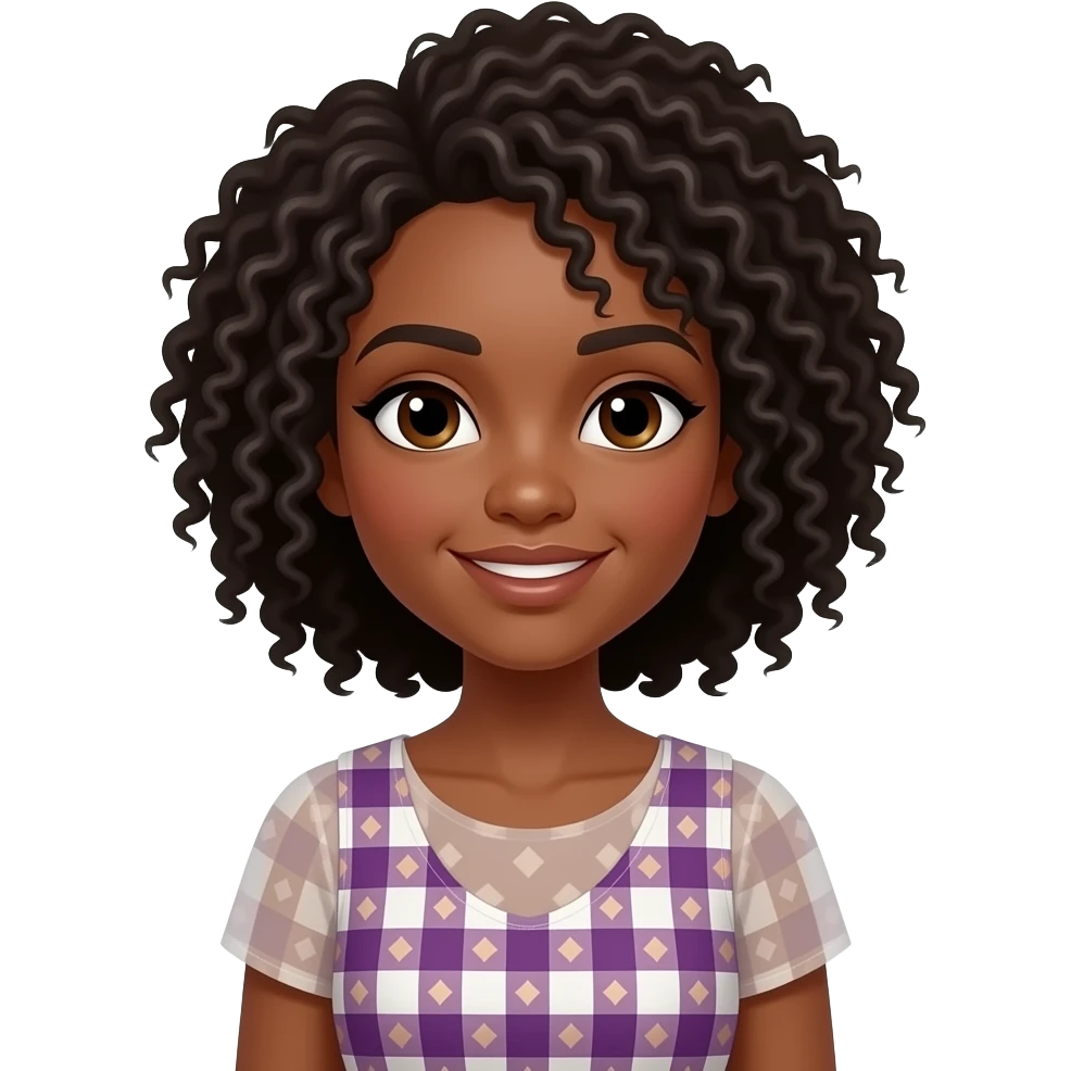 black woman wear dress emoji