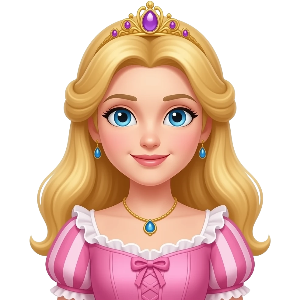Cinematic, Ultra hd 32k, fair skin princess, with blonde hair, soft pink Victorian dress emoji