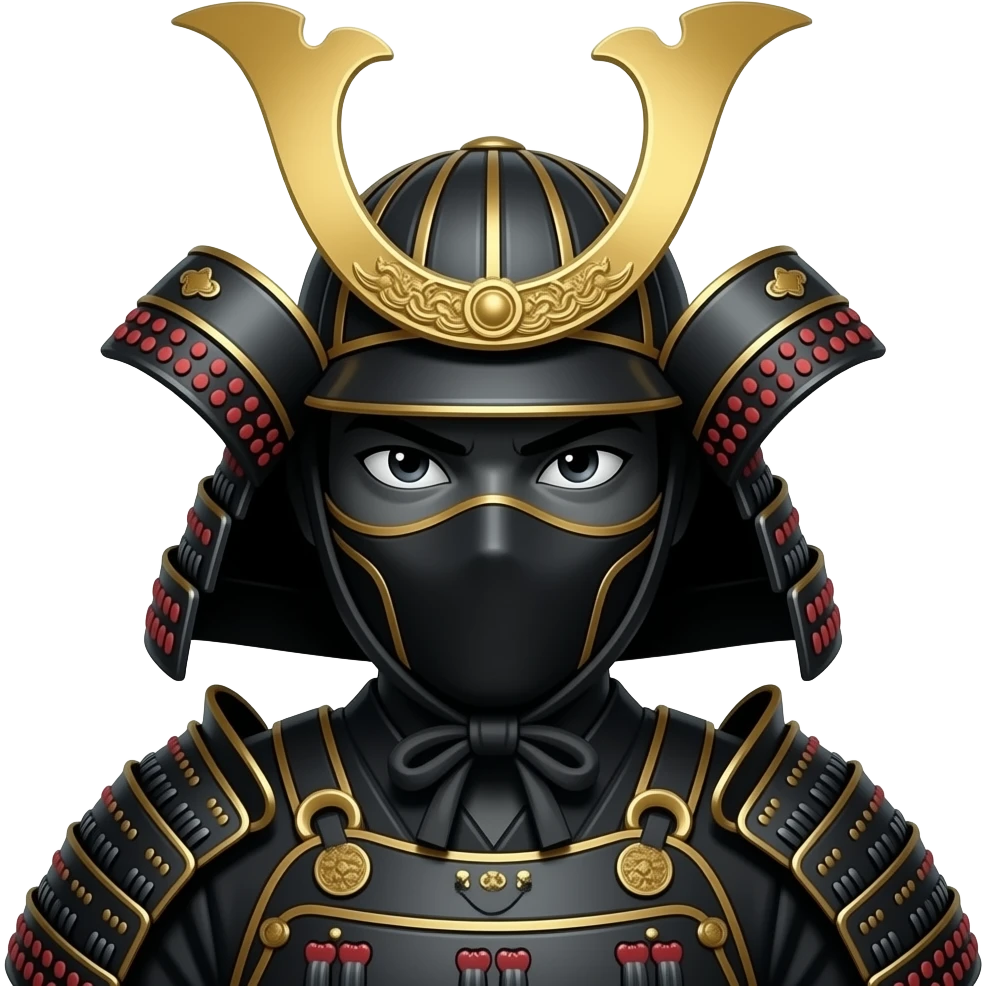 سامورایی مشکی نینجا روح جن emoji