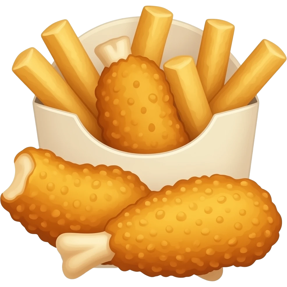 chicken tenders / nuggets emoji