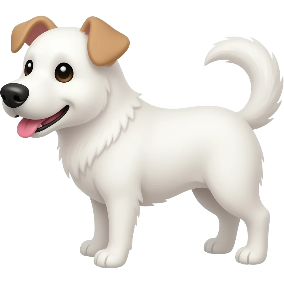 White dog emoji