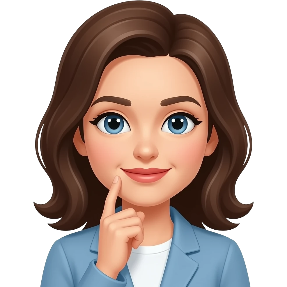 mujer pensando emoji