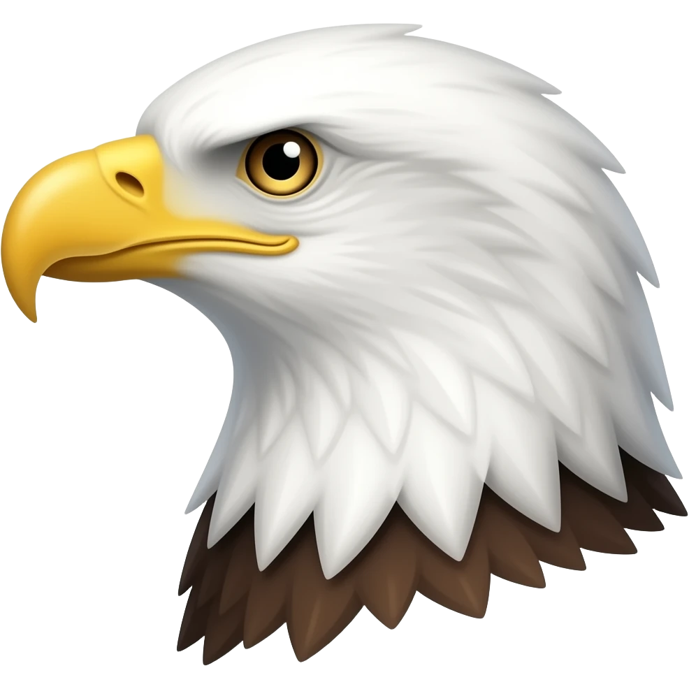 گردن عقاب از نیم رخ emoji
