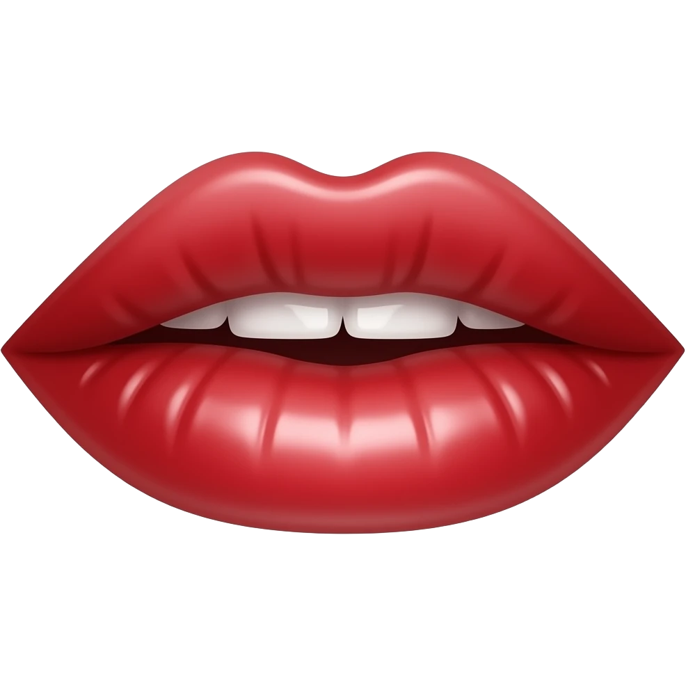 red lips emoji