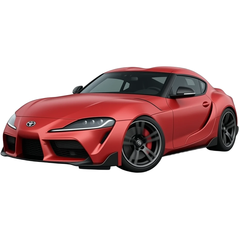 fast and furious toyota supra highly detailed hyper realistic emoji