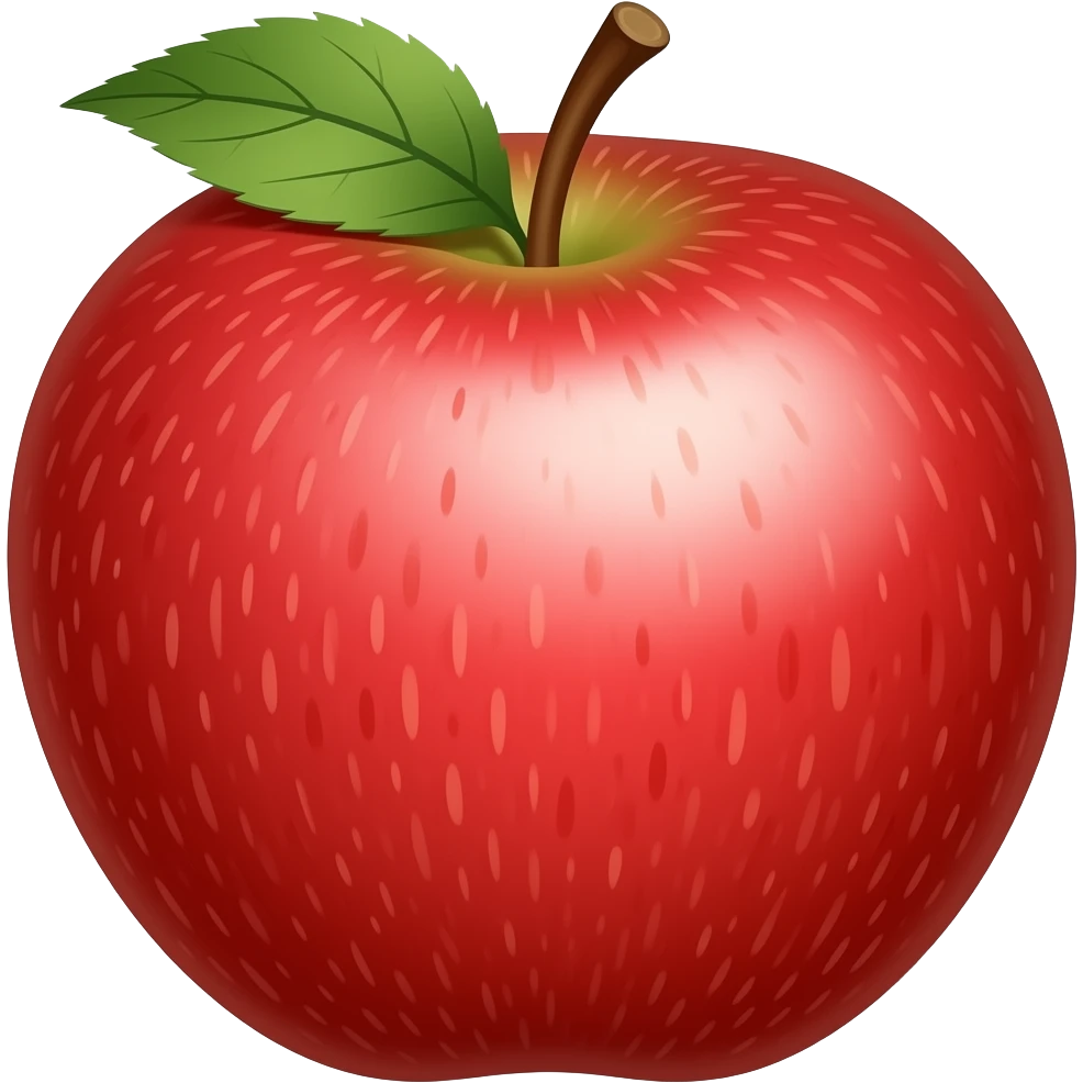 Red apple emoji