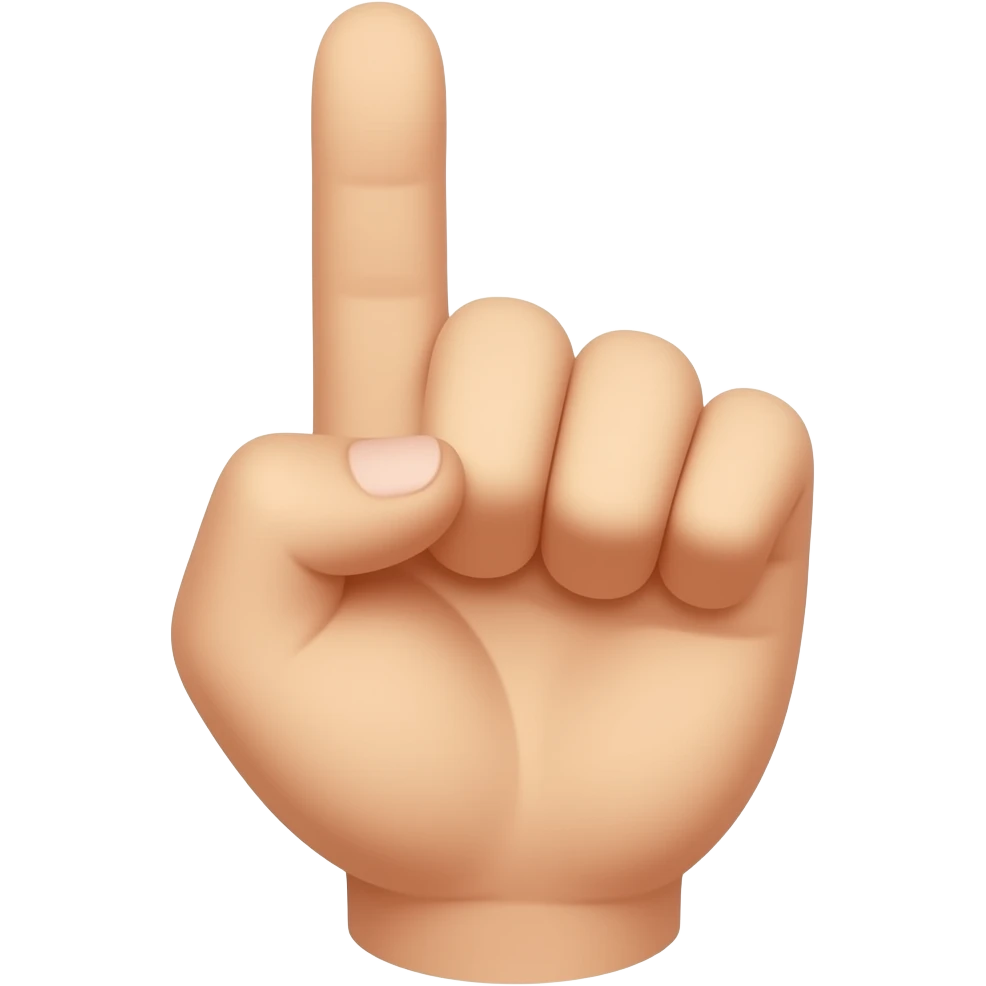 Bum finger emoji