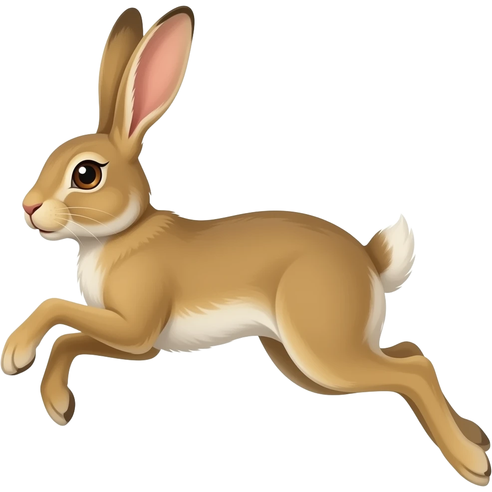A hare running really fast emoji