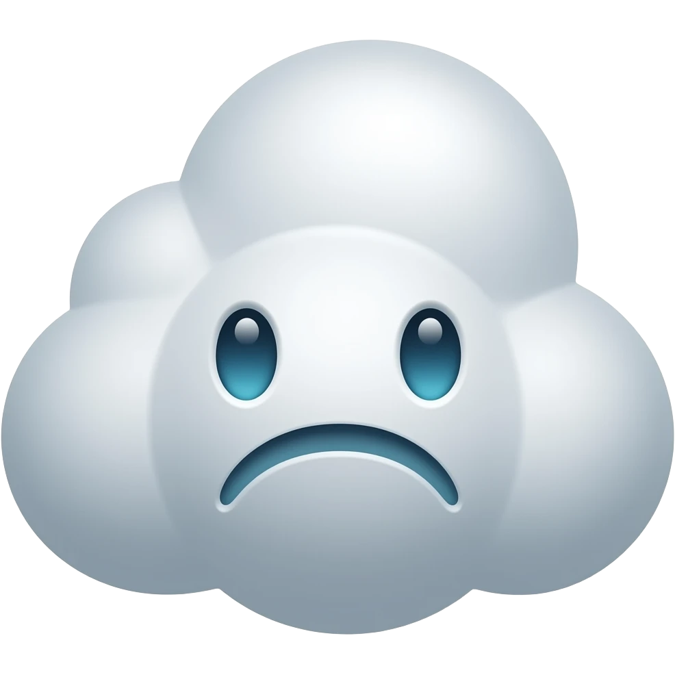 depressed cloud emoji