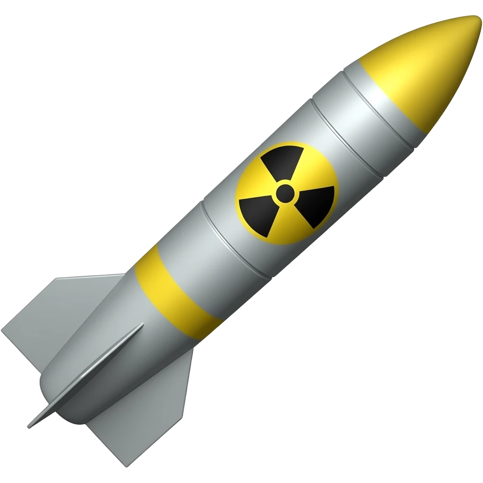 A nuclear missile emoji