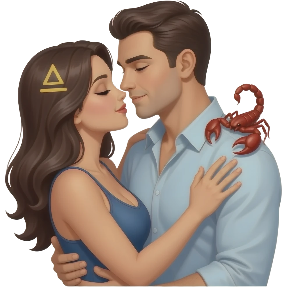 libra and scorpio sign sexually entangled emoji