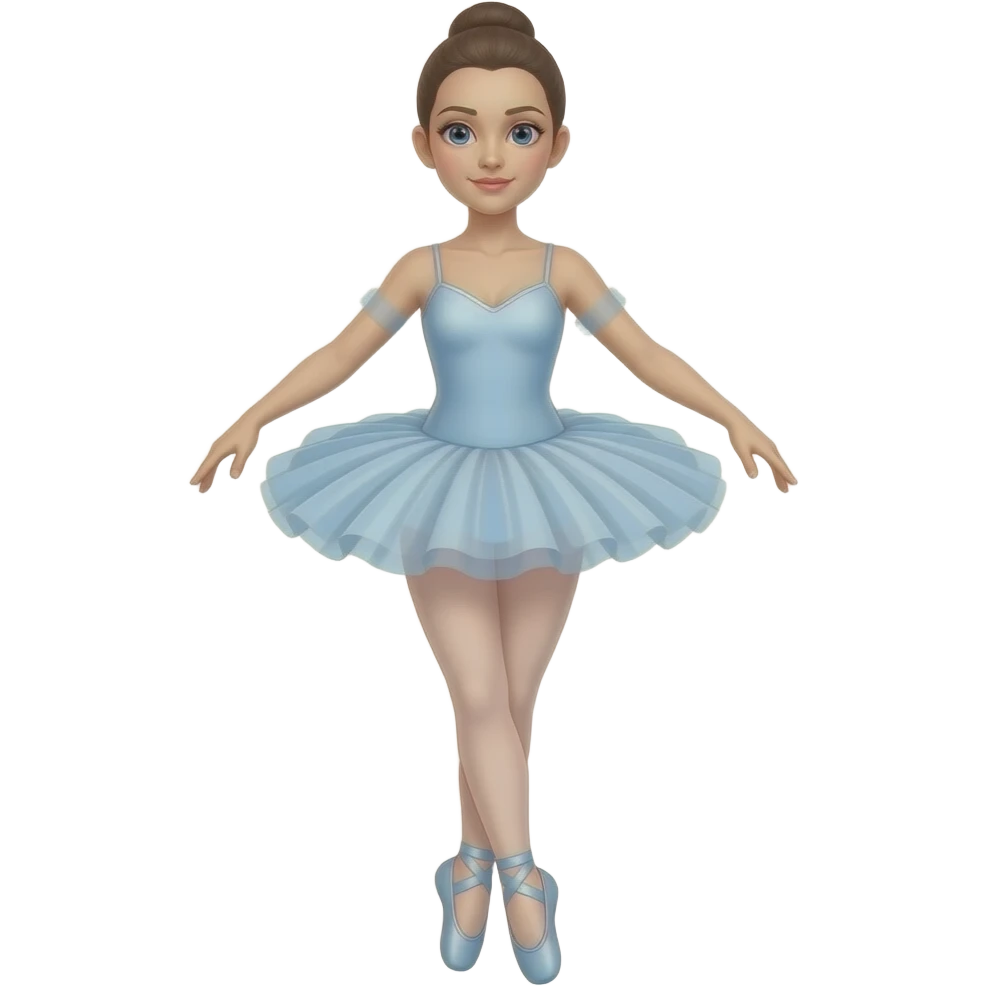 Ballerina Annett A ganz nackter Körper. nur in tutu und schuhen emoji