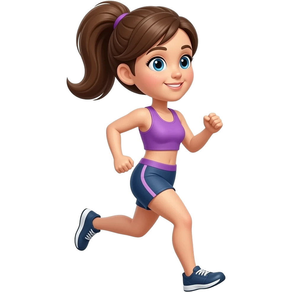 Mujer corriendo emoji