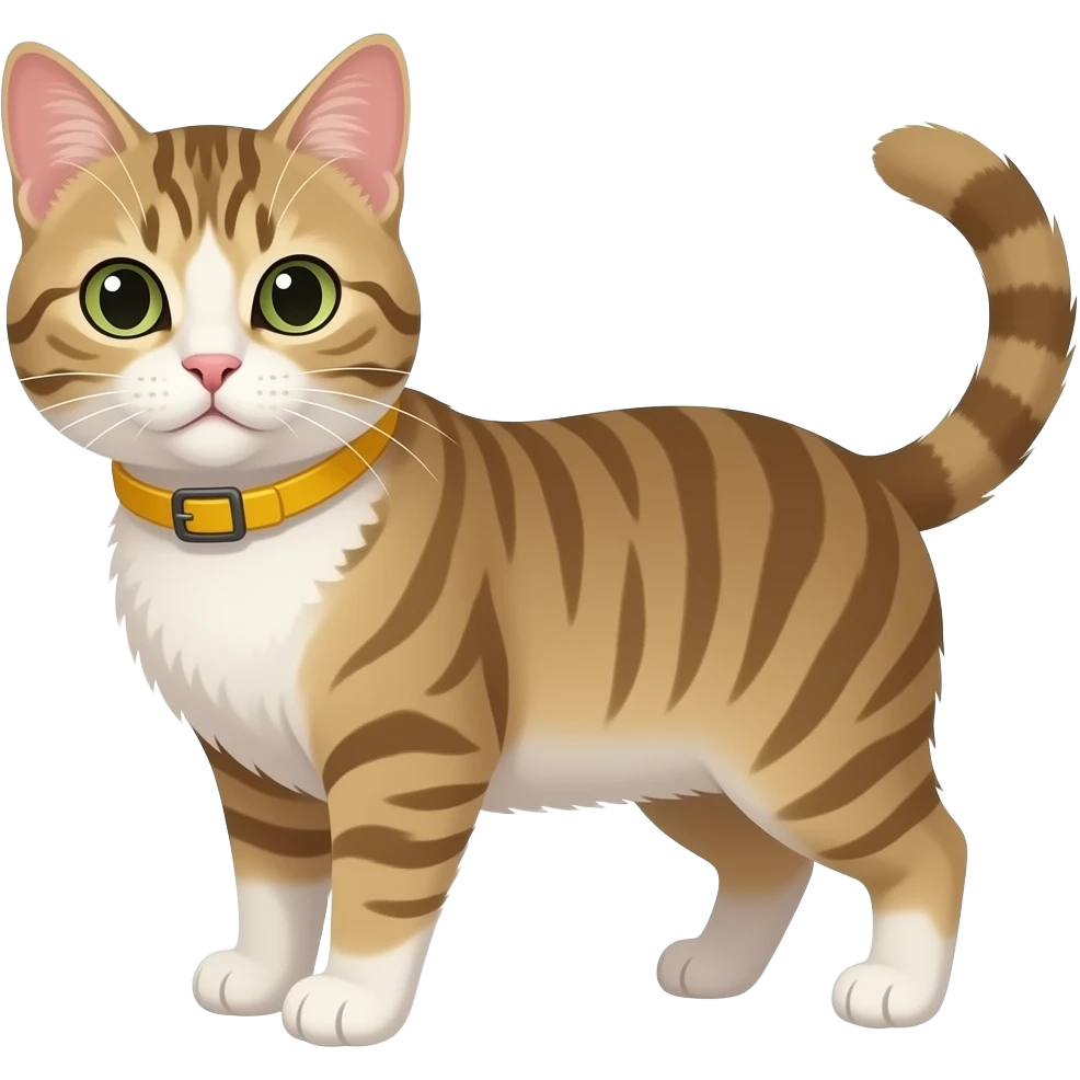 un chat avec un ciré jaune emoji
