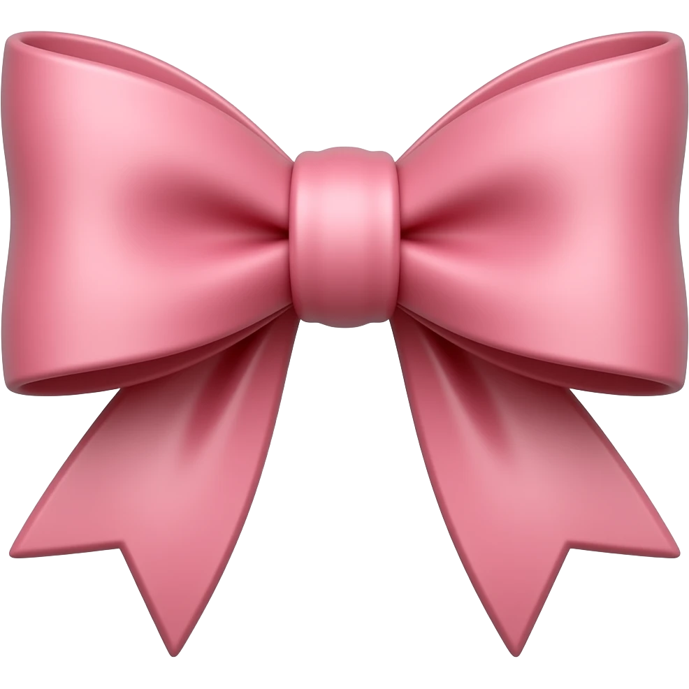 Cute bow emoji