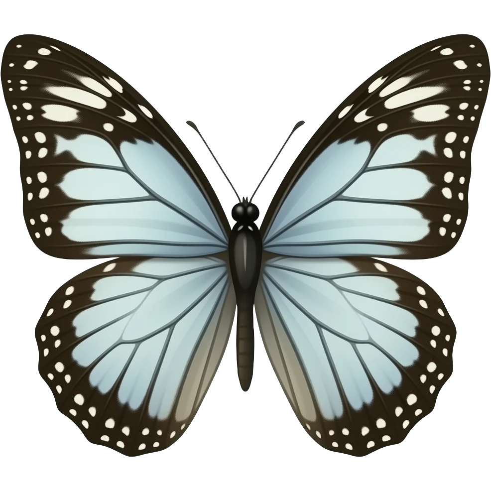 butterfly represent clean, minimalist and aesthetic emoji
