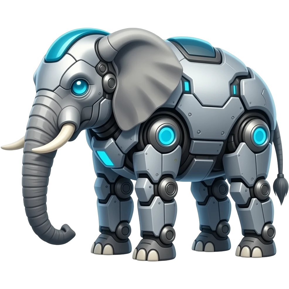 Mecha elephant emoji