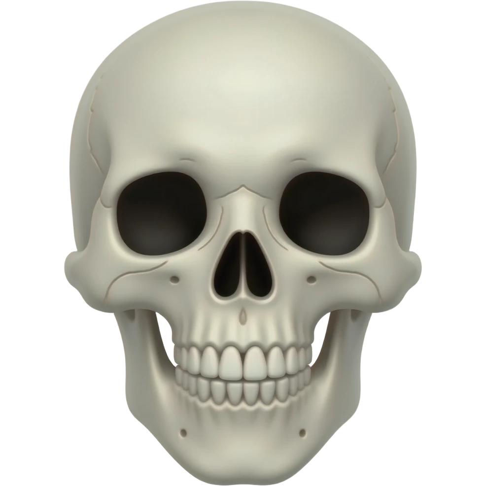 short skeleton emoji