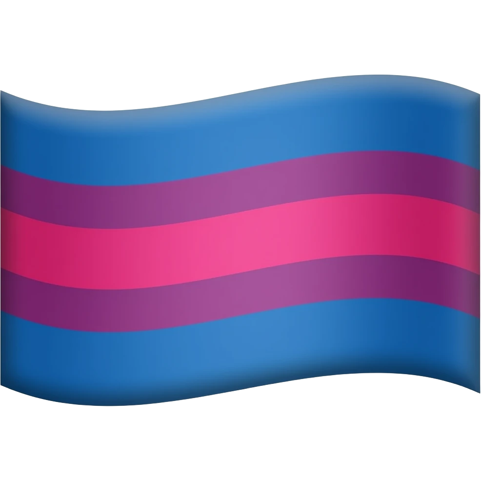 Bisexual pride flag emoji