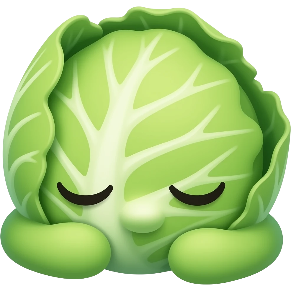 nap cabbage emoji