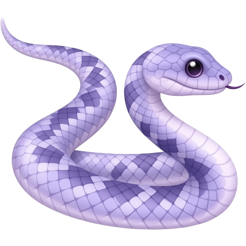 purple snake moveing emoji