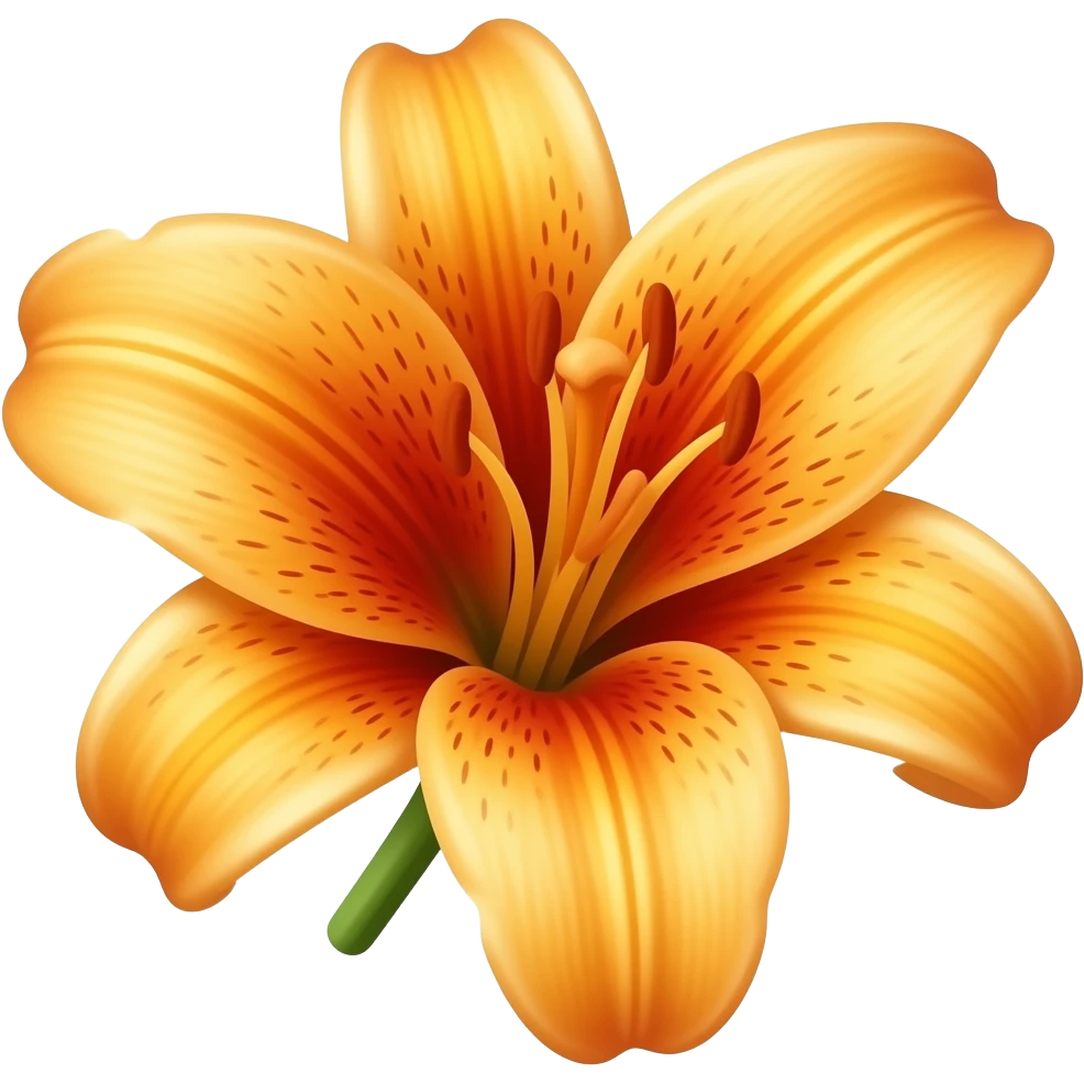 Tiger lilies emoji