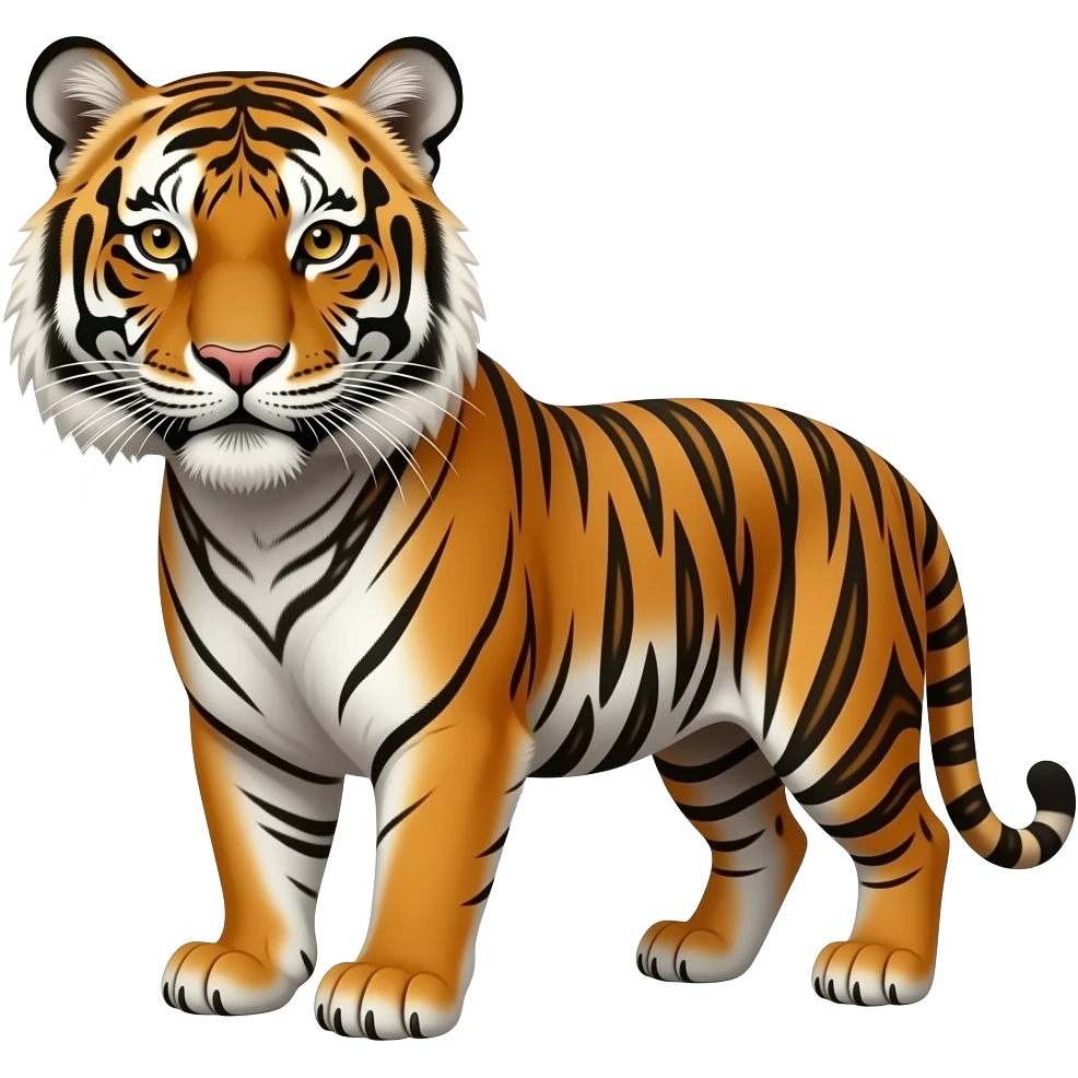 chinese zodiac realistic tiger emoji