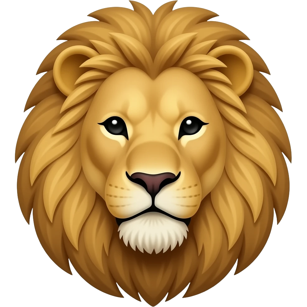 Lion bust real emoji