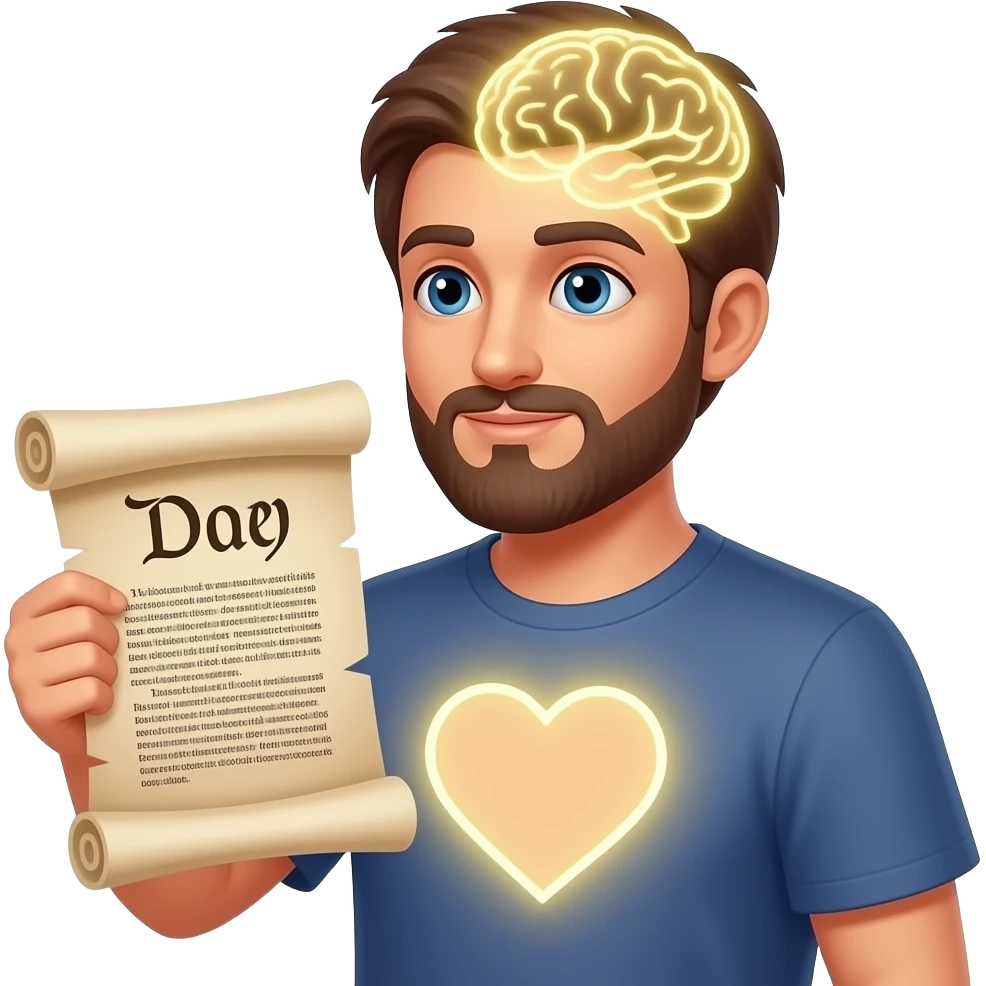 create an emoji that demonstrates the new covenant in Jeremiah 31:31-40, which specifically focuses on the quote, "I will put my law in their minds and write it on their hearts. I will be their God and they will be my people." emoji