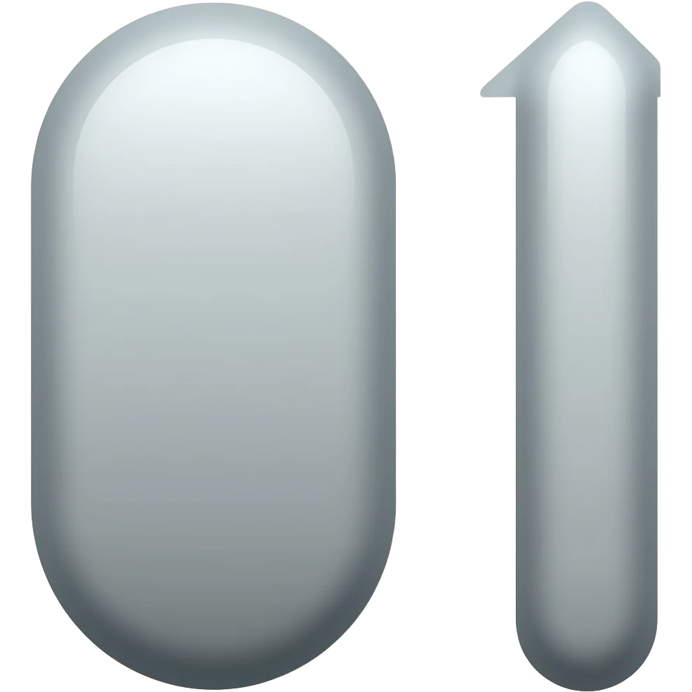 Two objects, one thick and one thin, side by side, with an arrow ...