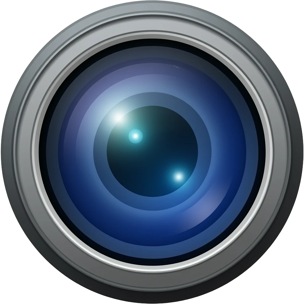 camera lens emoji