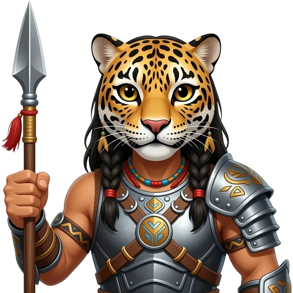 Native American Puma warrior emoji