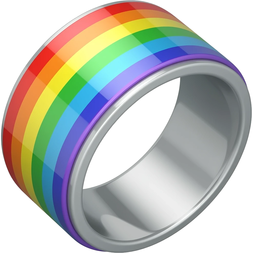Rainbow ring emoji