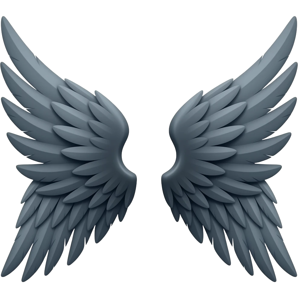 Small black wings emoji